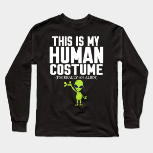 This is my human costume Long Sleeve T-Shirt